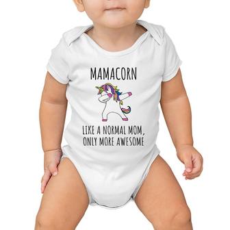 Mamacorn Like A Mom Only Awesome Dabbing Unicorn Baby Onesie | Mazezy
