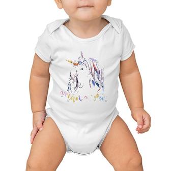 Mamacorn Mother's Day Unicorn Lover Baby Onesie | Mazezy