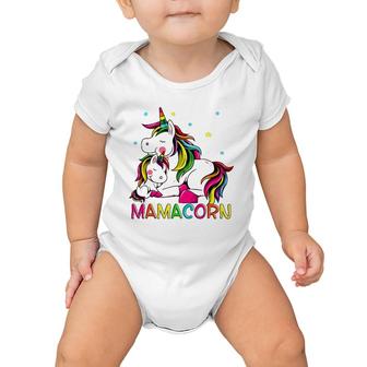 Mamacorn Mother's Day Unicorn Mom Mommycorn Women Baby Onesie | Mazezy