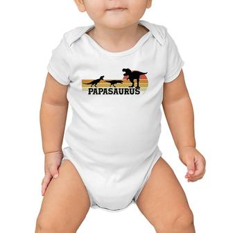 Matching Family Papasaurusrex Dinosaurs Papa Father's Day Baby Onesie | Mazezy