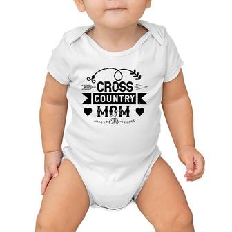 Mom Mother's Day Gift - Cross Country Mom Baby Onesie | Mazezy