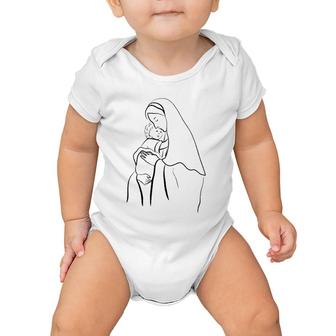 Mother Of God Mary Baby Onesie