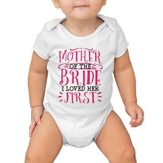 Mother Of The Bride Wedding Gift Future Mother In Law Baby Onesie | Mazezy