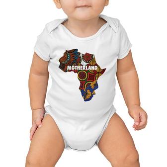 Motherland African American Map Tees By Berts Baby Onesie | Mazezy