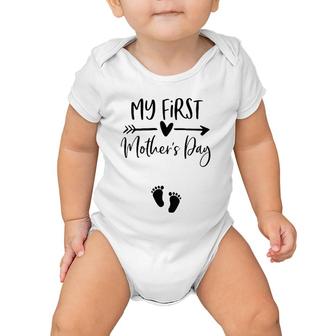 My First Mother's Day Pregnancy Announcement Mom To Be Baby Onesie | Mazezy