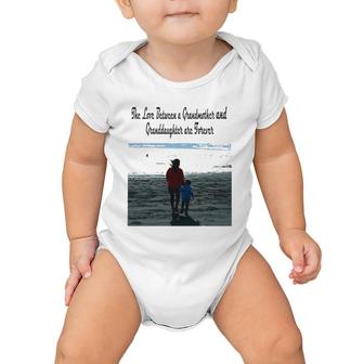 The Love Between A Grandmother And Granddaughter Are Forever Baby Onesie | Mazezy