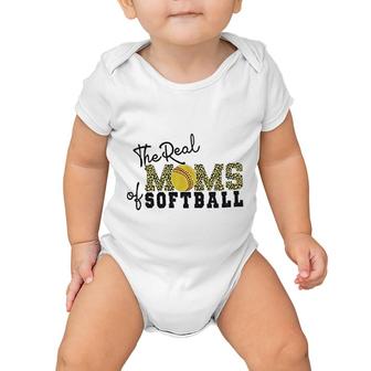 The Real Mom Of Softball Baby Onesie | Mazezy