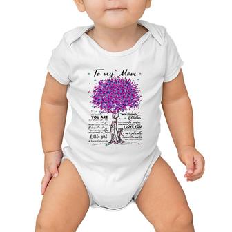 To My Mom I Am Because You Are My Loving Mother I Love You Baby Onesie | Mazezy AU