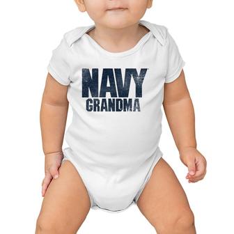 US Navy Grandma Proud Grandmother Gift Baby Onesie | Mazezy