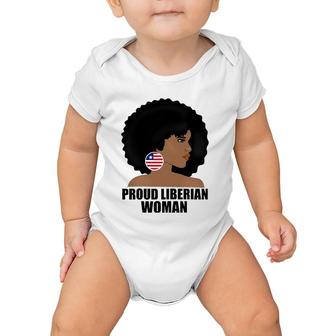 Womens Proud Liberian Woman Mothers, Liberia Flag Gift Baby Onesie | Mazezy