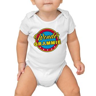 Wonder Grammie Superhero Woman Gift Mom Grandma Baby Onesie | Mazezy