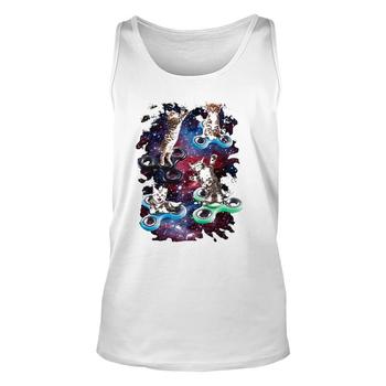 Fidget Spinner Fidget Kitties In Space Graphic T-Shirt Fidget Spinner Fidget Kitties In Space Graphic T-Shirt