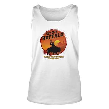 Guy On A Buffalo Sunset T-Shirt ~ Possum Possee Funny Shirt