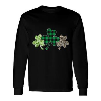 Plaid Shamrock Shirt Leopard Camouflage Fun St Patricks Day T-Shirt