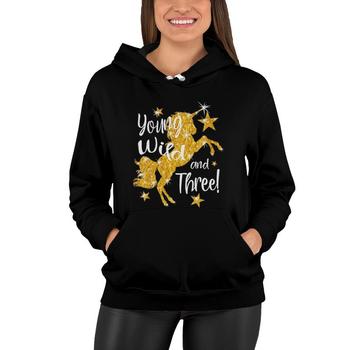 Kids Young Wild And Three: 3 Year Old Unicorn Birthday Shirt Gift Kids Young Wild And Three: 3 Year Old Unicorn Birthday Shirt Gift