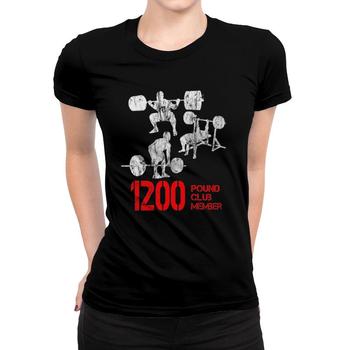 1200 Pound Club Member Fitness Mens Back Print T-shirt | Mazezy