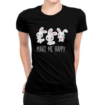 BUNNIES MAKE ME HAPPY Toddler Girl Kid Mom Cute Easter Bunny T-Shirt Sunny Bunnies Make Me Laugh - WONDER BRUSH | NEW SEASON 1 | Kids