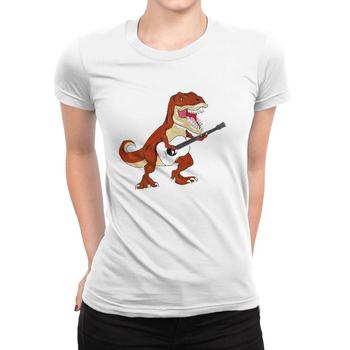 Funny Dinosaur Playing Ukulele T-Shirt Boys Girls Toddlers Funny Dinosaur Playing Ukulele T-Shirt Boys Girls Toddlers