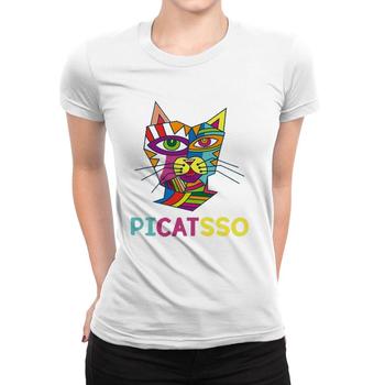 Picatsso Art T-Shirt Kitty | Art Teacher- Students Gift Picatsso Art T-Shirt Kitty | Art Teacher- Students Gift