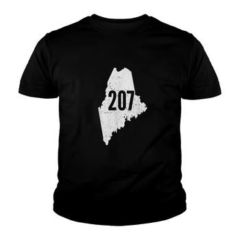 207 Maine State Area Code Outline Pride T-Shirt 207 Maine State Area Code Outline Pride T-Shirt