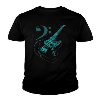 Bass With Clef Neon T-Shirt For Bassists & Bass Player Bass With Clef Neon T-Shirt For Bassists & Bass Player