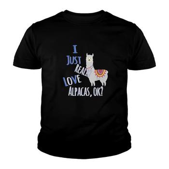 Funny I Just Really Love Alpacas, Ok? Cute Alpaca T-Shirt Funny I Just Really Love Alpacas, Ok? Cute Alpaca T-Shirt