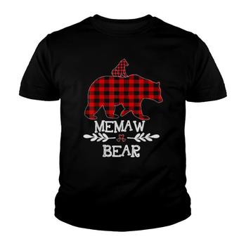 Meemaw Bear Red Buffalo Plaid Matching Family Christmas T-Shirt Meemaw Bear Red Buffalo Plaid Matching Family Christmas T-Shirt