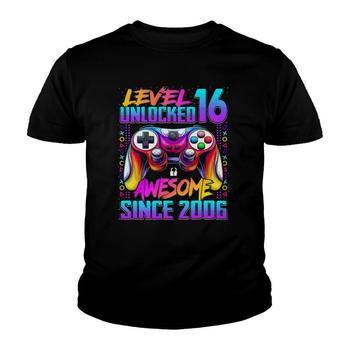 Level 16 Unlocked Awesome Since 2004-Gamer 16th Birthday T-Shirt Level 16 Unlocked Awesome Since 2004-Gamer 16th Birthday T-Shirt