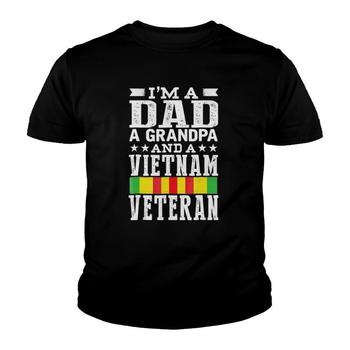 Mens I'm A Dad Grandpa And Vietnam Veteran Father's Day T-Shirt Mens I'm A Dad Grandpa And Vietnam Veteran Father's Day T-Shirt