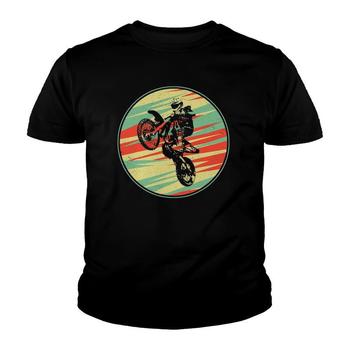 Bmx Riding Retro T Shirt Cool Dirt Bike Race Stunt Gift Tee