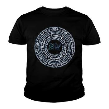 National Park List T Shirt - All 59 National Parks