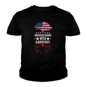 Albanian Roots, American Grown, Flag Of Albania Shirt Albanian Roots, American Grown, Flag Of Albania Shirt