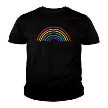 Rainbow Striped T-Shirt - Simple Plain Rainbow Design Rainbow Striped T-Shirt - Simple Plain Rainbow Design