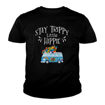 Stay Trippy Little Hippie Peace Sign Van Summer Gift Shirt
