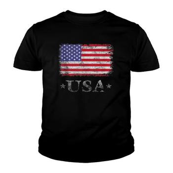 Usa Flag T-Shirt 4th July Fourth Red White Blue Star Stripes Usa Flag T-Shirt 4th July Fourth Red White Blue Star Stripes