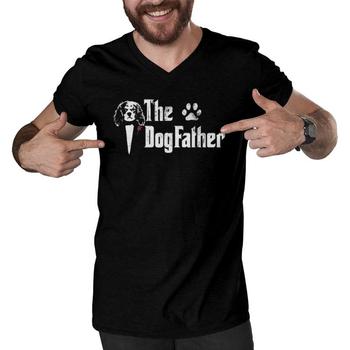 Mens The Dogfather Cavalier King Charles Spaniel Dog Dad Tshirt Mens The Dogfather Cavalier King Charles Spaniel Dog Dad Tshirt