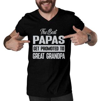 Mens Only The Best Papas Get Promoted To Great Grandpa T-Shirt Mens Only The Best Papas Get Promoted To Great Grandpa T-Shirt
