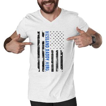 Husband Daddy Hero Police Officer Sheriff Father's Day Shirt Husband Daddy Hero Police Officer Sheriff Father's Day Shirt