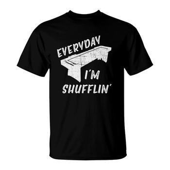 Funny Good Mood Sponsored By Coffee And Shuffleboard T-Shirt