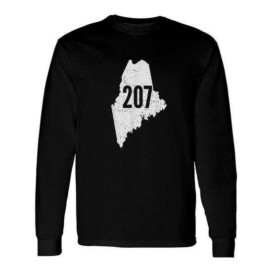 207 Maine State Area Code Outline Pride T-Shirt 207 Maine State Area Code Outline Pride T-Shirt