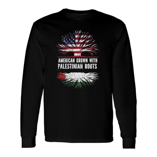 American Grown With Palestinian Roots - Palestine T-Shirt American Grown With Palestinian Roots - Palestine T-Shirt