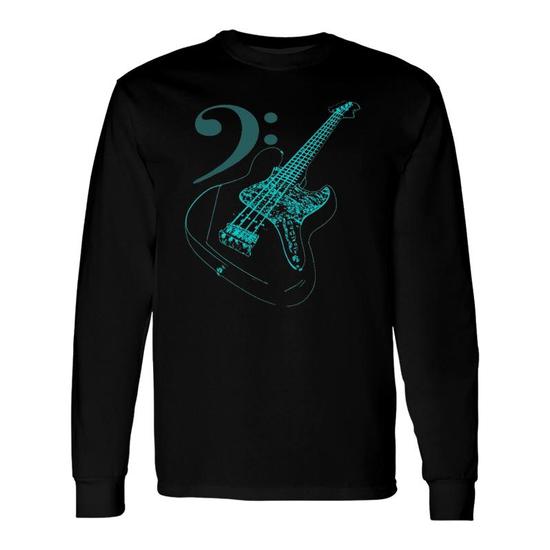 Bass With Clef Neon T-Shirt For Bassists & Bass Player Bass With Clef Neon T-Shirt For Bassists & Bass Player