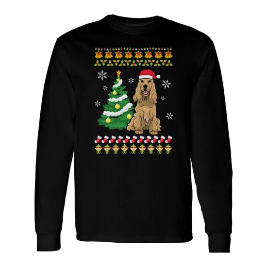 cocker spaniel christmas t shirt