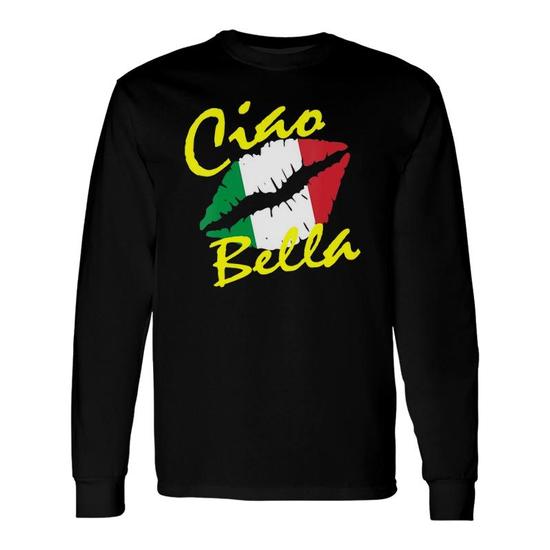 Ciao Bella Italian Lips Flag Shirt Italy Travel T-Shirt Ciao Bella Italian Lips Flag Shirt Italy Travel T-Shirt