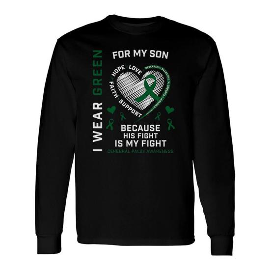Cerebral Palsy Shirt For Dad/Mom - I Wear Green For My Son Cerebral Palsy Shirt For Dad/Mom - I Wear Green For My Son