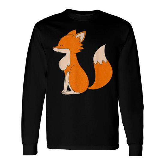 Fox Zoo Colorful Mammals For Animals Long Sleeve T-Shirt | Mazezy DE