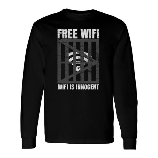 Free Wi-Fi, Wi-Fi Is Innocent T-Shirt Novelty Internet Gifts Free Wi-Fi, Wi-Fi Is Innocent T-Shirt Novelty Internet Gifts
