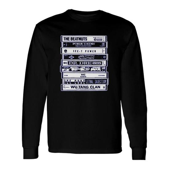 Hip Hop Artists Cassettes T-Shirt - Old School Rap Tee Hip Hop Artists Cassettes T-Shirt - Old School Rap Tee