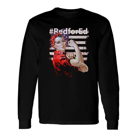 Red For Ed Rosie The Riveter T Shirt