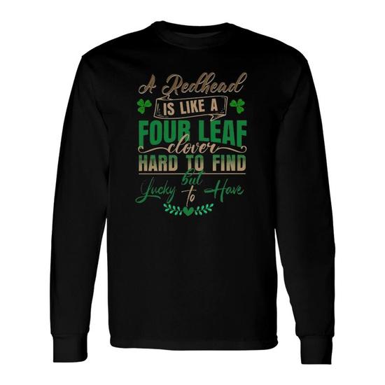St. Patrick's Day Long Sleeve Shirt For Women - Lucky Shamrock Love Graphic Tee